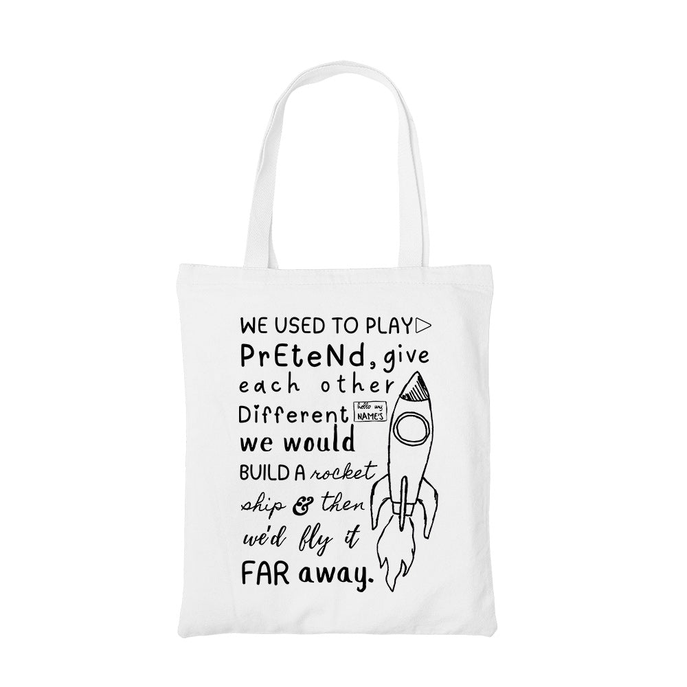 twenty one pilots stressed out doodle tote bag cotton printed music band buy online india the banyan tee tbt men women girls boys unisex