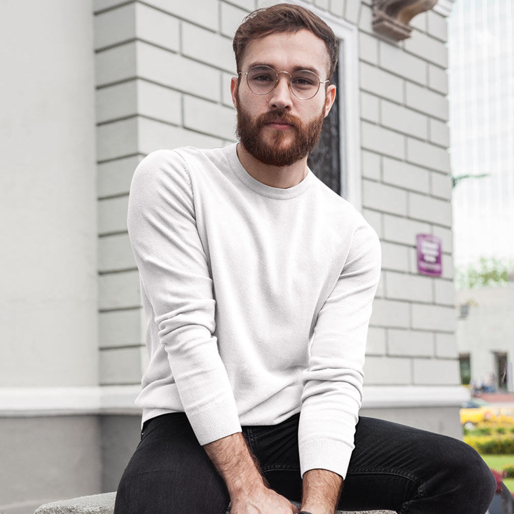 White Sweatshirt TBT Basics at 50 OFF 🤑 - Main Image