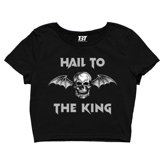 avenged sevenfold hail to the king crop top music band buy online india the banyan tee tbt men women girls boys unisex black