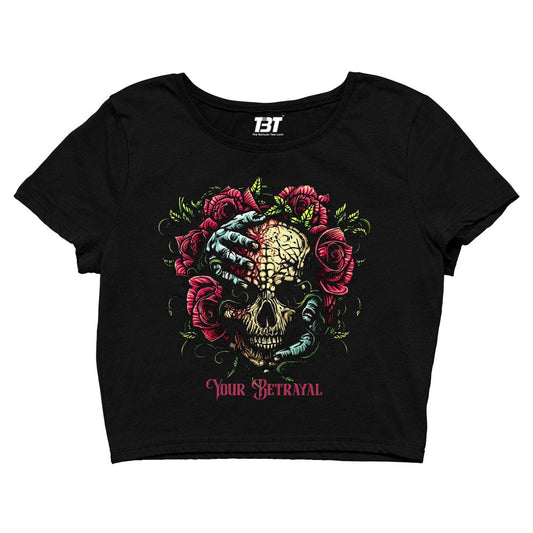 bullet for my valentine your betrayal crop top music band buy online india the banyan tee tbt men women girls boys unisex black