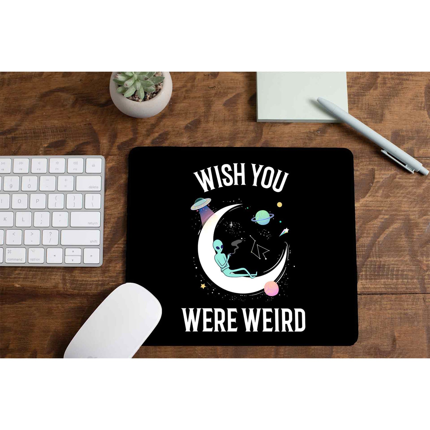 printed wish you were weird mousepad logitech large anime printed graphic stylish buy online india the banyan tee tbt men women girls boys unisex