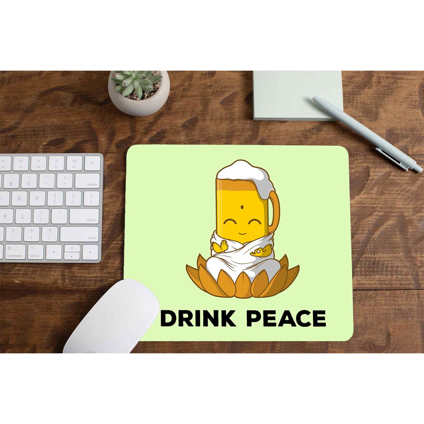 printed drink peace mousepad logitech large anime printed graphic stylish buy online india the banyan tee tbt men women girls boys unisex