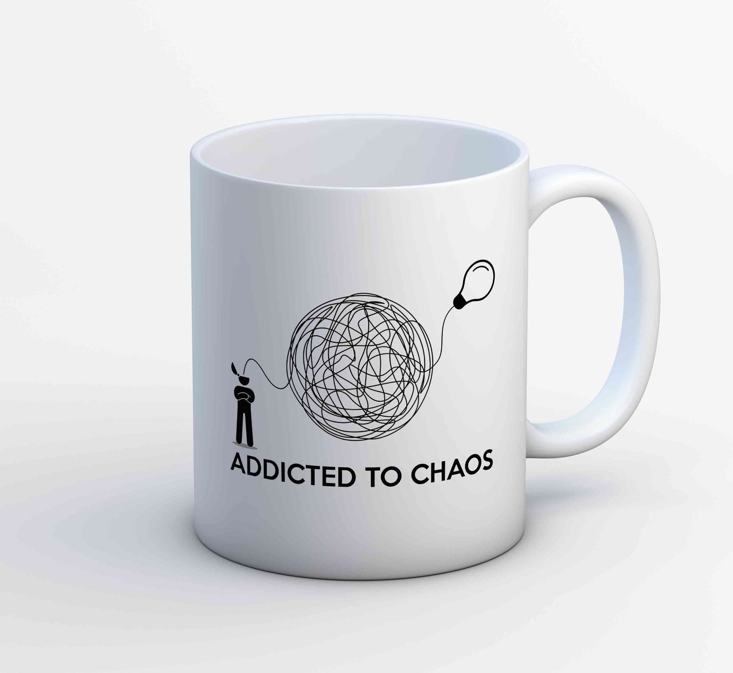 printed addicted to chaos mug coffee ceramic printed graphic stylish buy online india the banyan tee tbt men women girls boys unisex