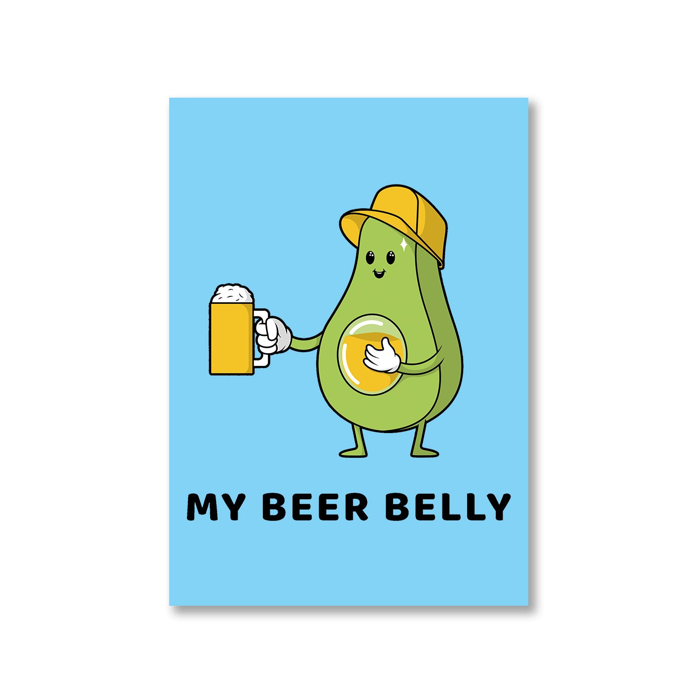 printed my beer belly poster wall art buy online india the banyan tee tbt a4