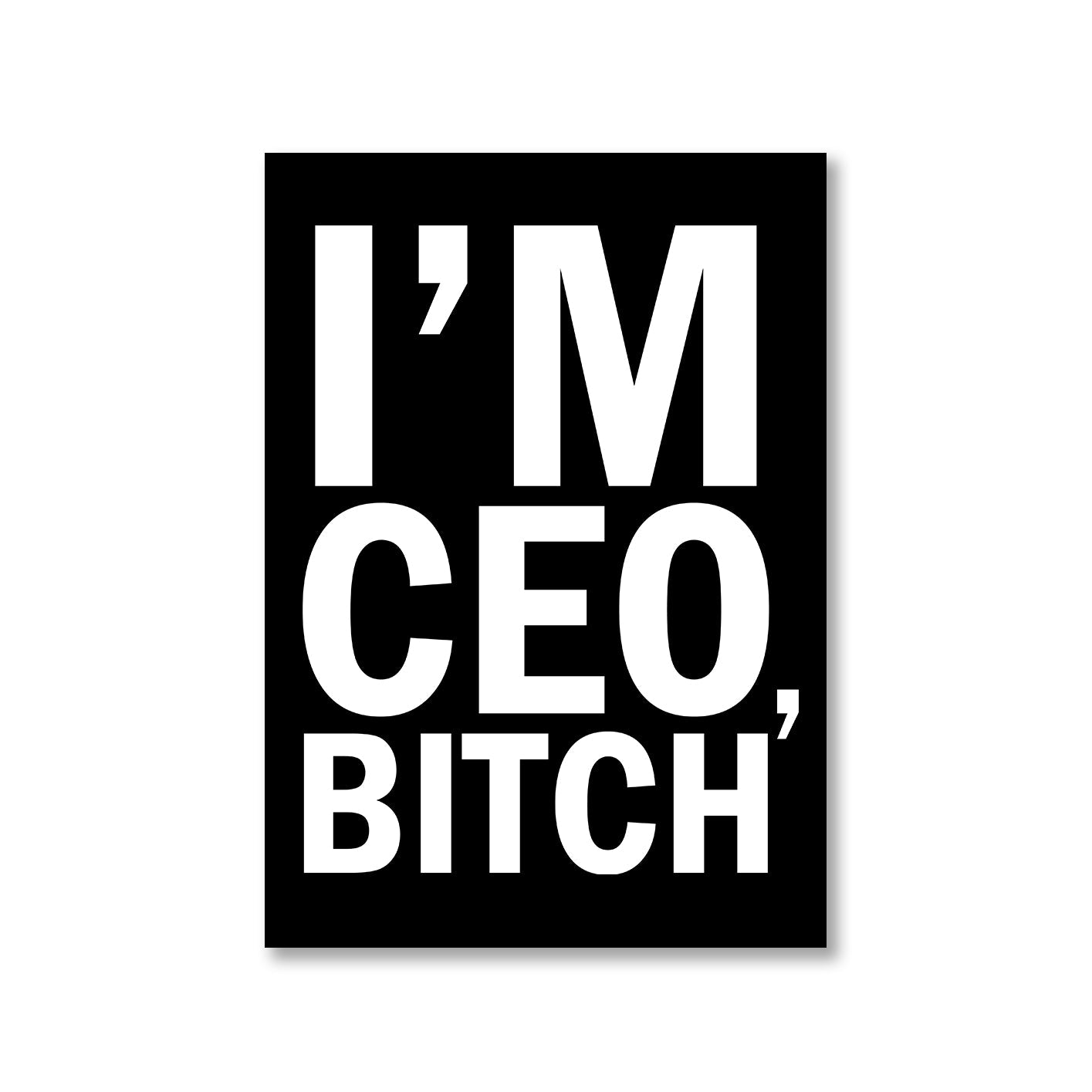 printed i'm ceo poster wall art buy online india the banyan tee tbt a4