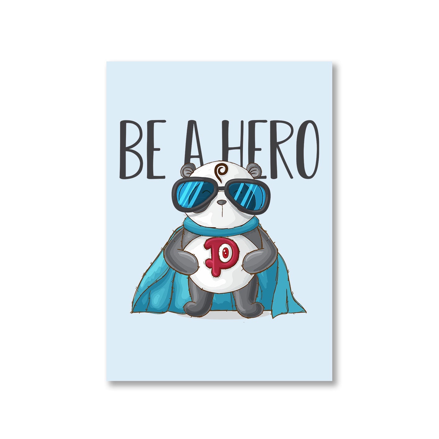 printed be a hero poster wall art buy online india the banyan tee tbt a4