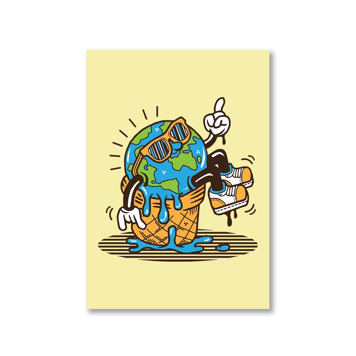printed global warming poster wall art buy online india the banyan tee tbt a4