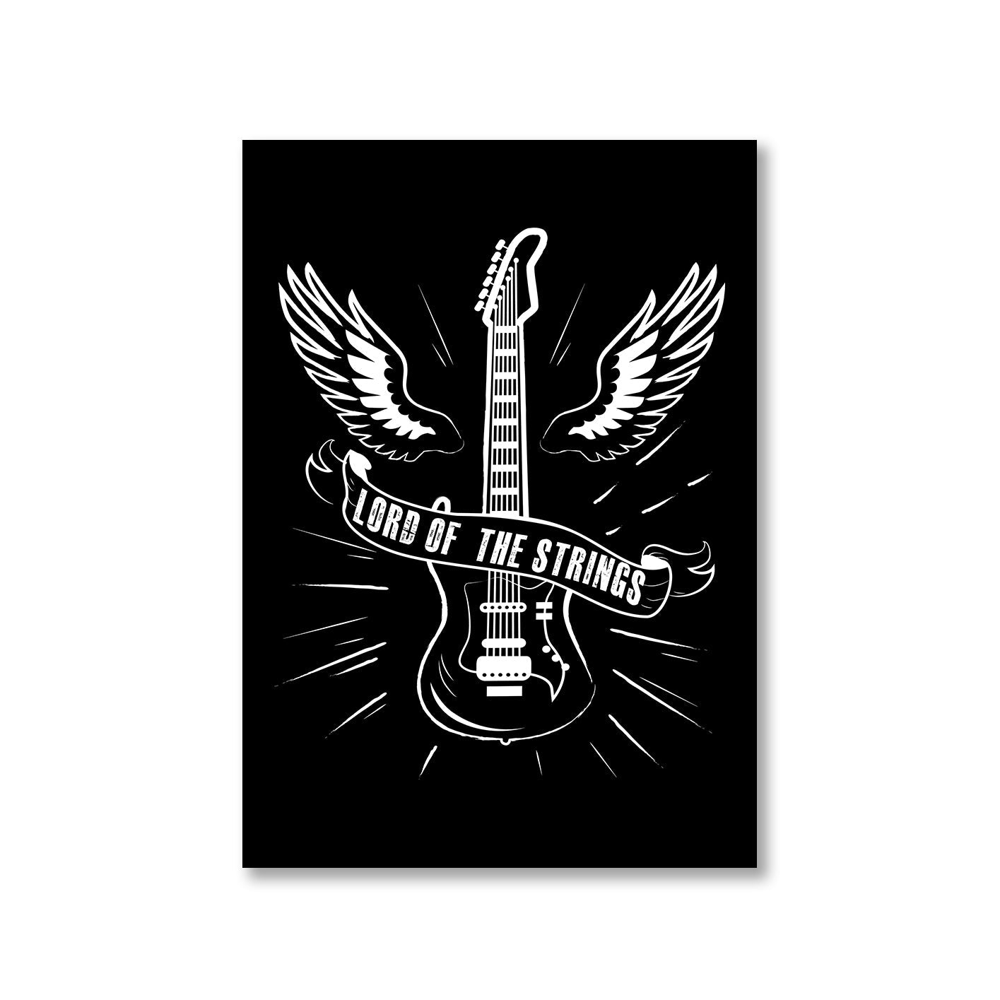 printed lord of the strings poster wall art buy online india the banyan tee tbt a4