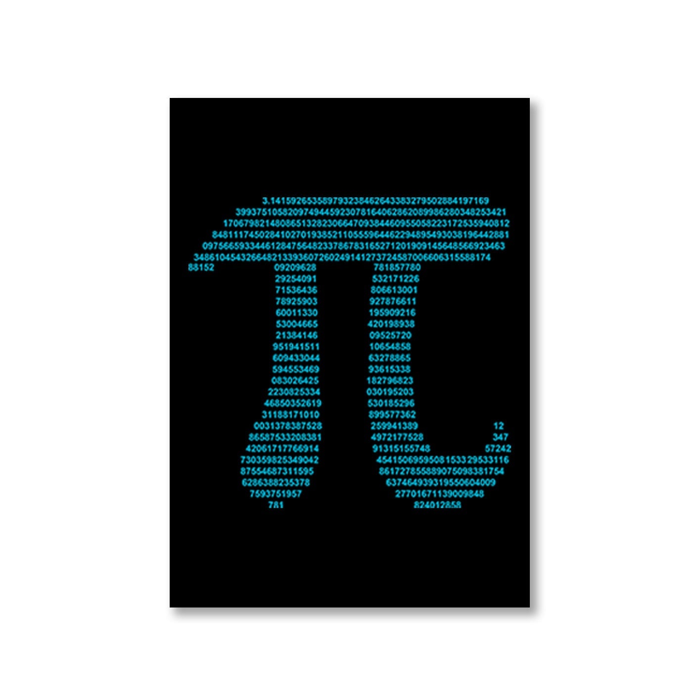 printed pi poster wall art buy online india the banyan tee tbt a4