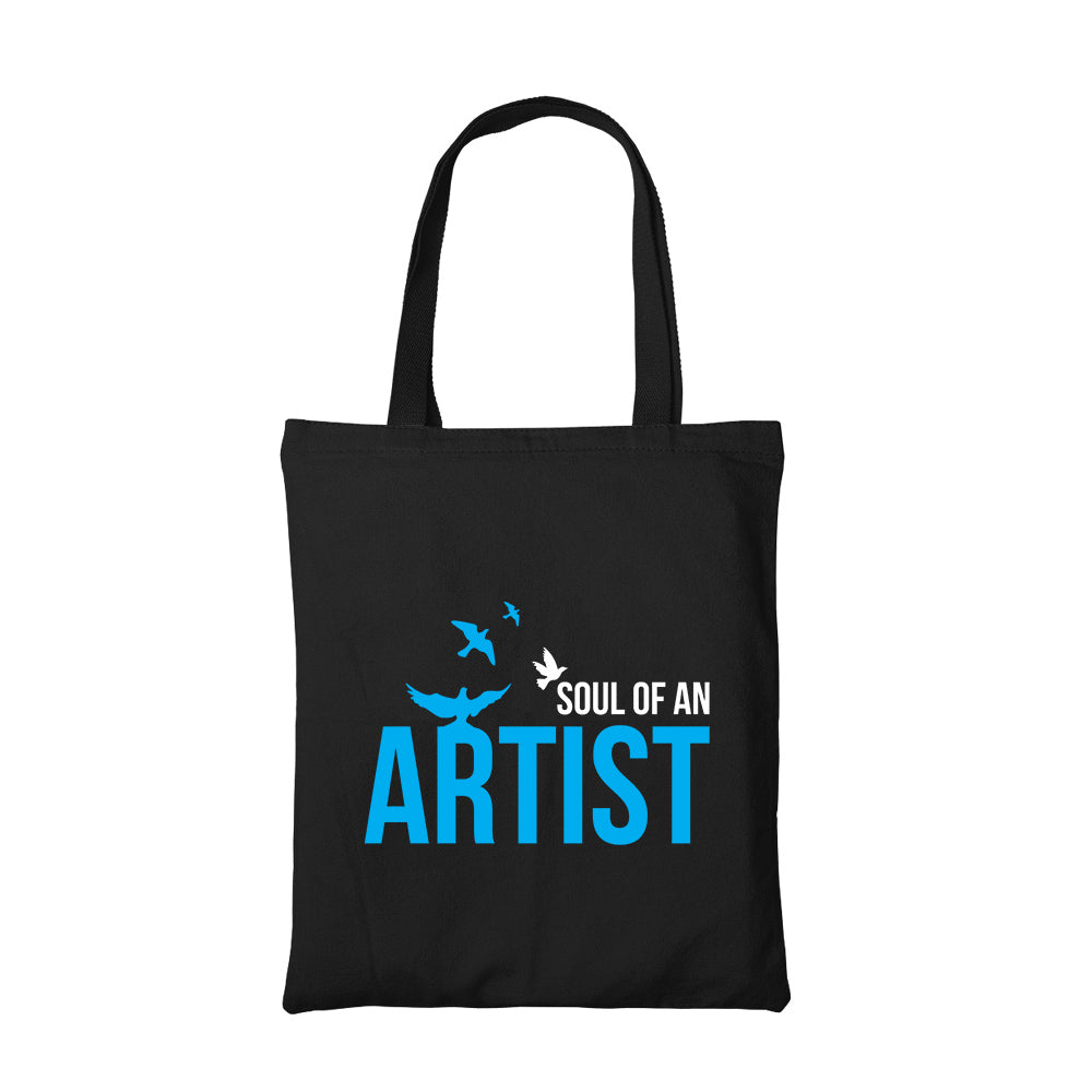 printed soul of an artist tote bag cotton printed printed graphic stylish buy online india the banyan tee tbt men women girls boys unisex