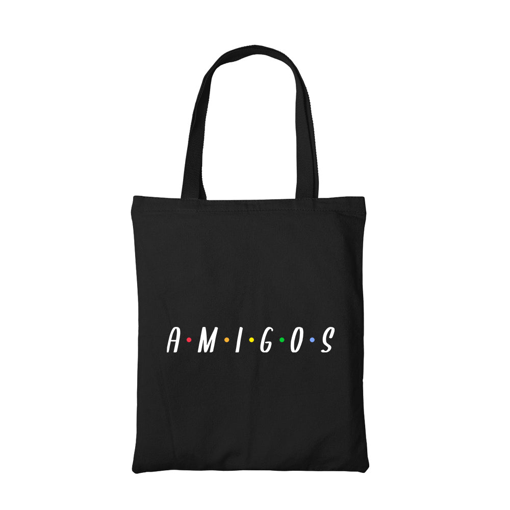 printed amigos tote bag cotton printed printed graphic stylish buy online india the banyan tee tbt men women girls boys unisex