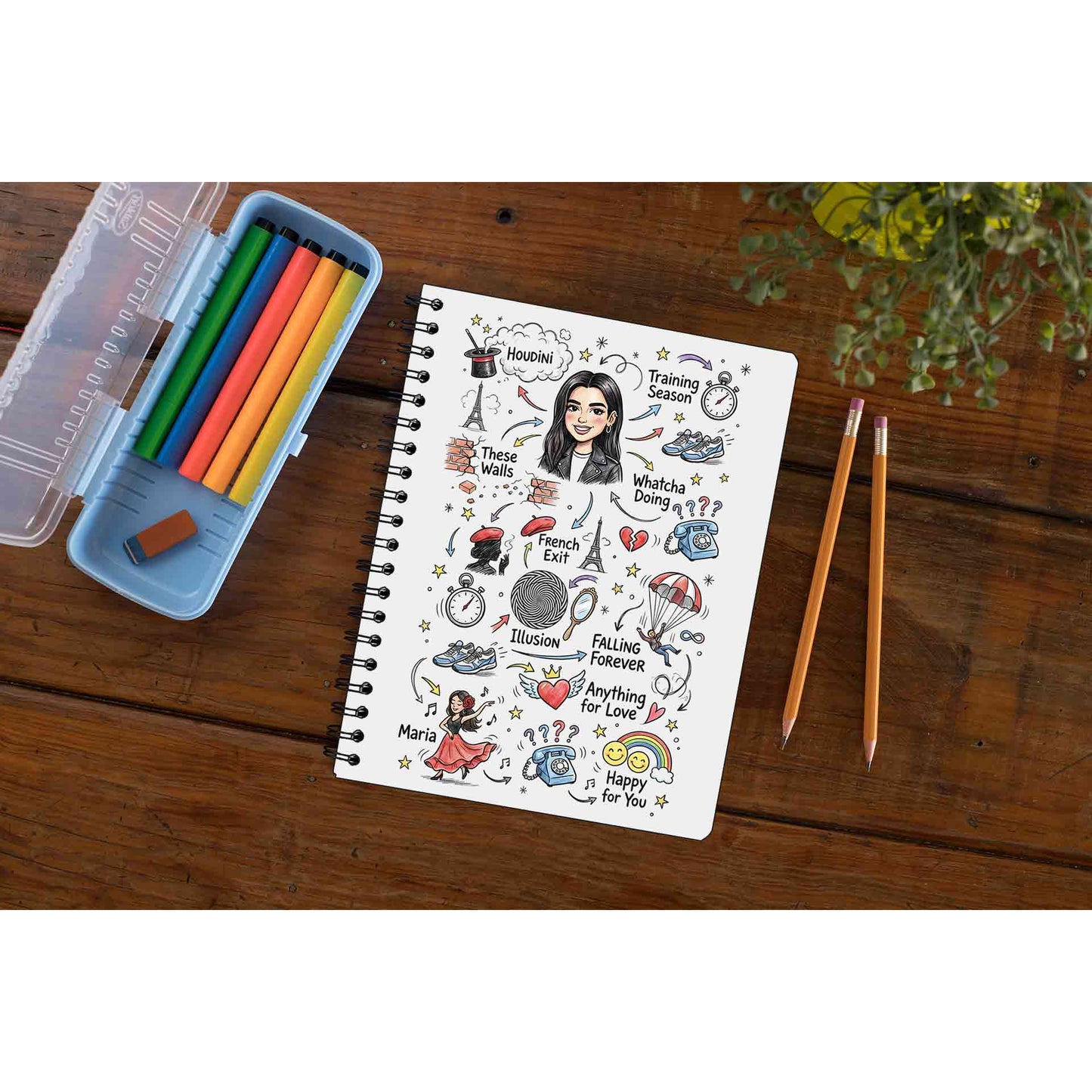 dua lipa du-dle notebook notepad diary buy online india the banyan tee tbt unruled