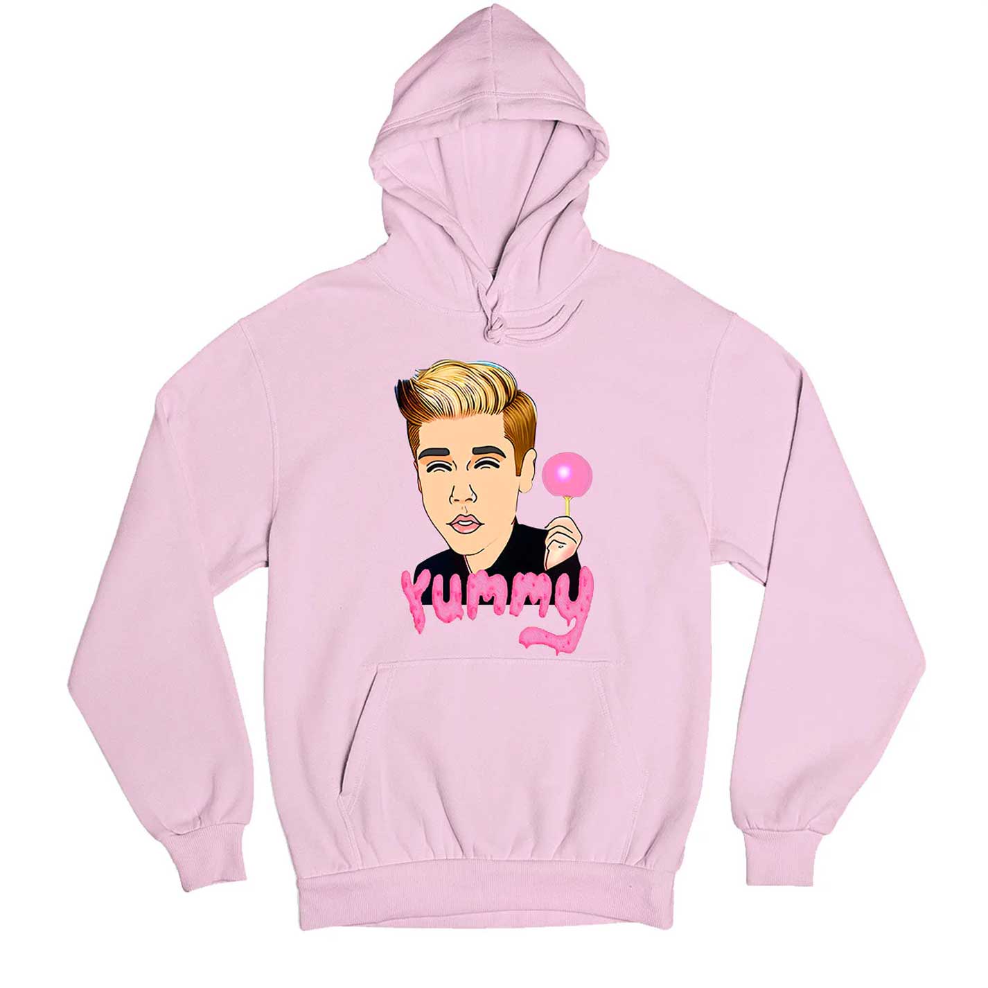 justin bieber yummy hoodie hooded sweatshirt winterwear music band buy online india the banyan tee tbt men women girls boys unisex baby pink