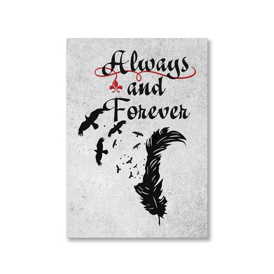 the vampire diaries always and forever poster wall art buy online india the banyan tee tbt a4 tvd stefan elena damon caroline katherine tyler bonnie