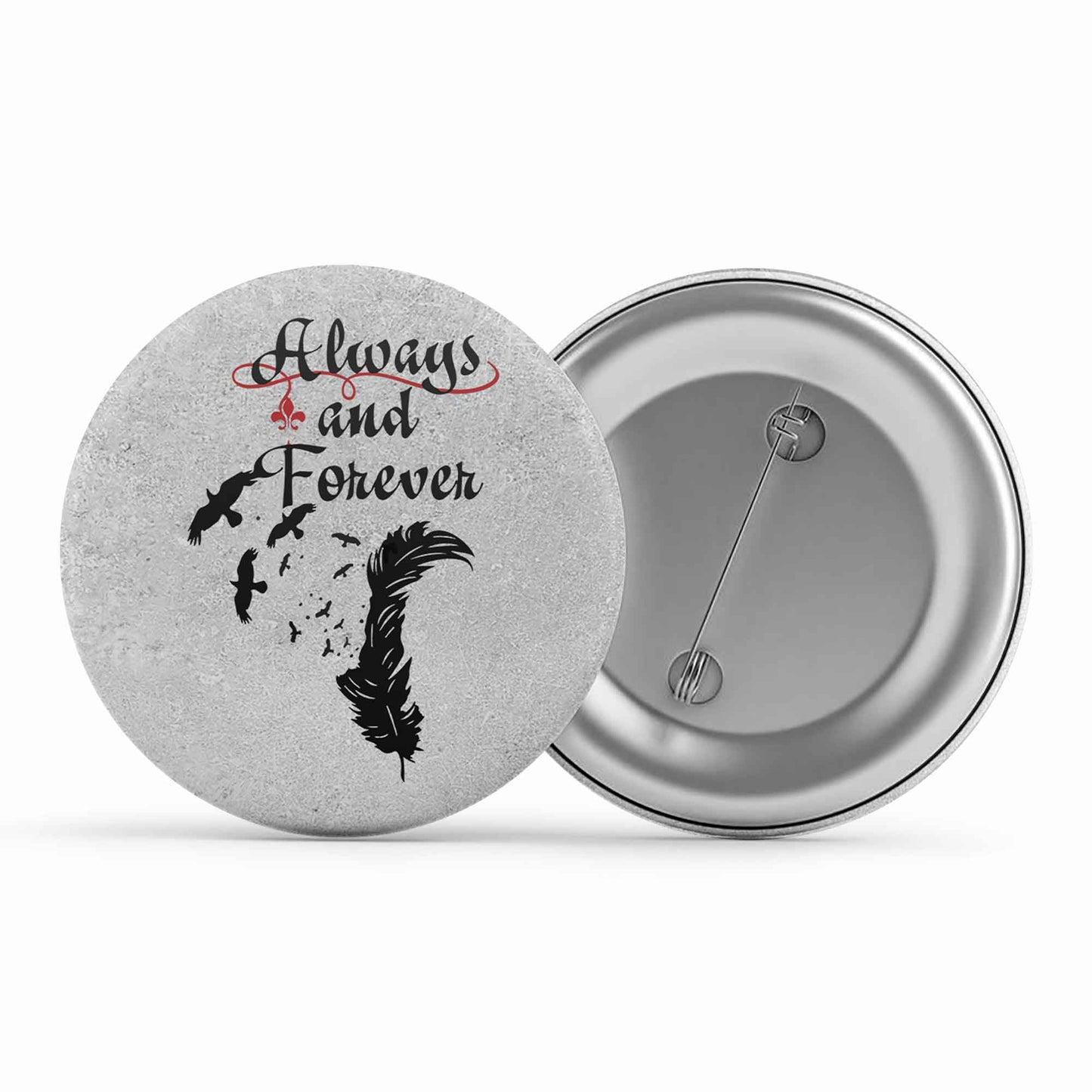 the vampire diaries always and forever badge pin button tv & movies buy online india the banyan tee tbt men women girls boys unisex tvd stefan elena damon caroline katherine tyler bonnie