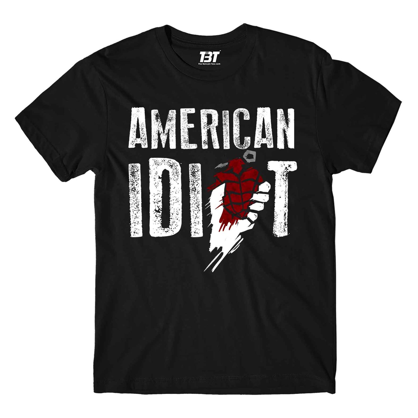 green day american idiot t-shirt music band buy online india the banyan tee tbt men women girls boys unisex black