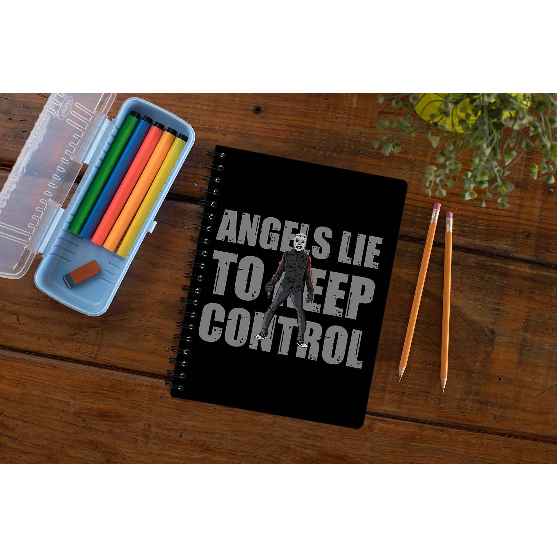 Buy Slipknot Notebook - Angels Lie To Keep Control – The Banyan Tee