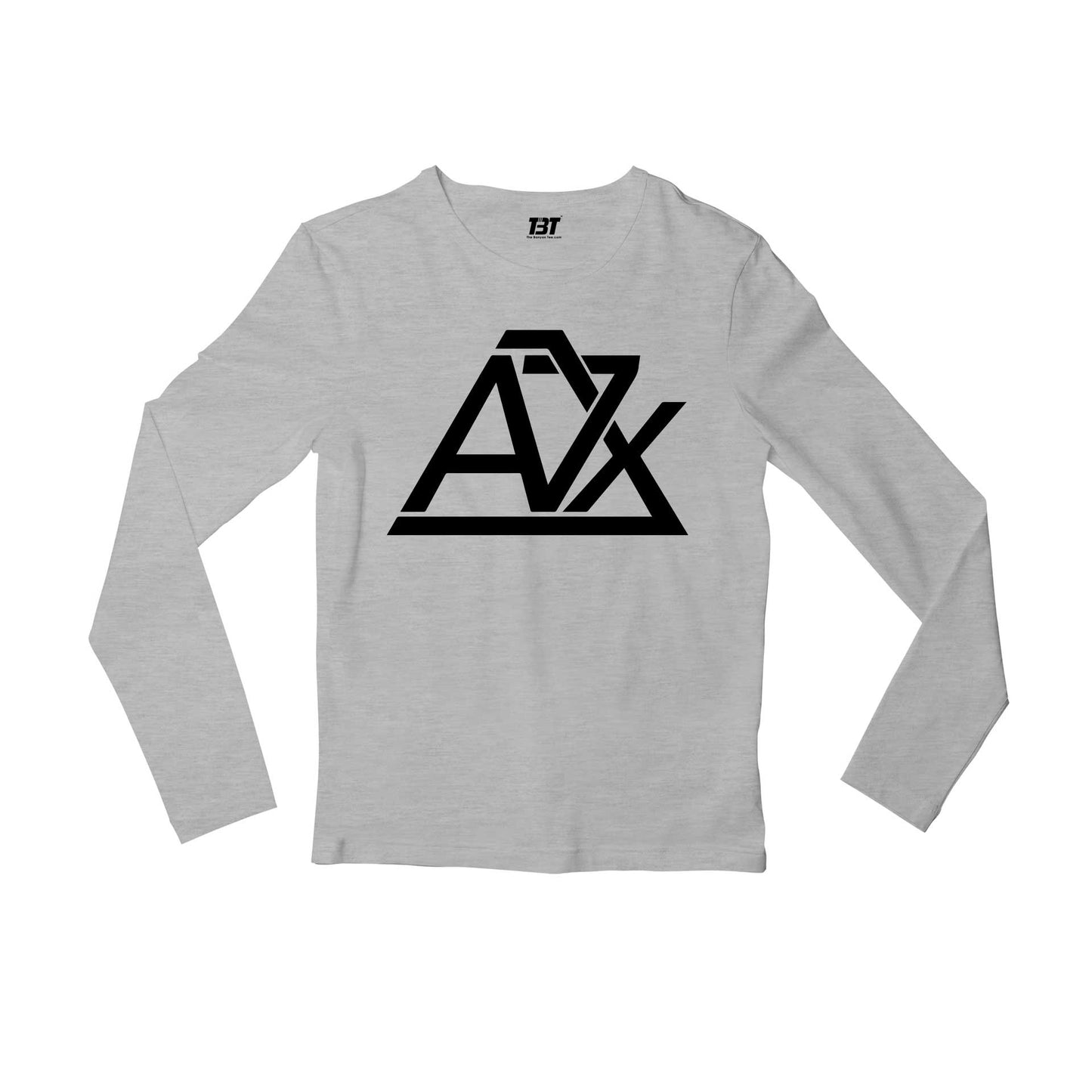avenged sevenfold a7x full sleeves long sleeves music band buy online india the banyan tee tbt men women girls boys unisex gray