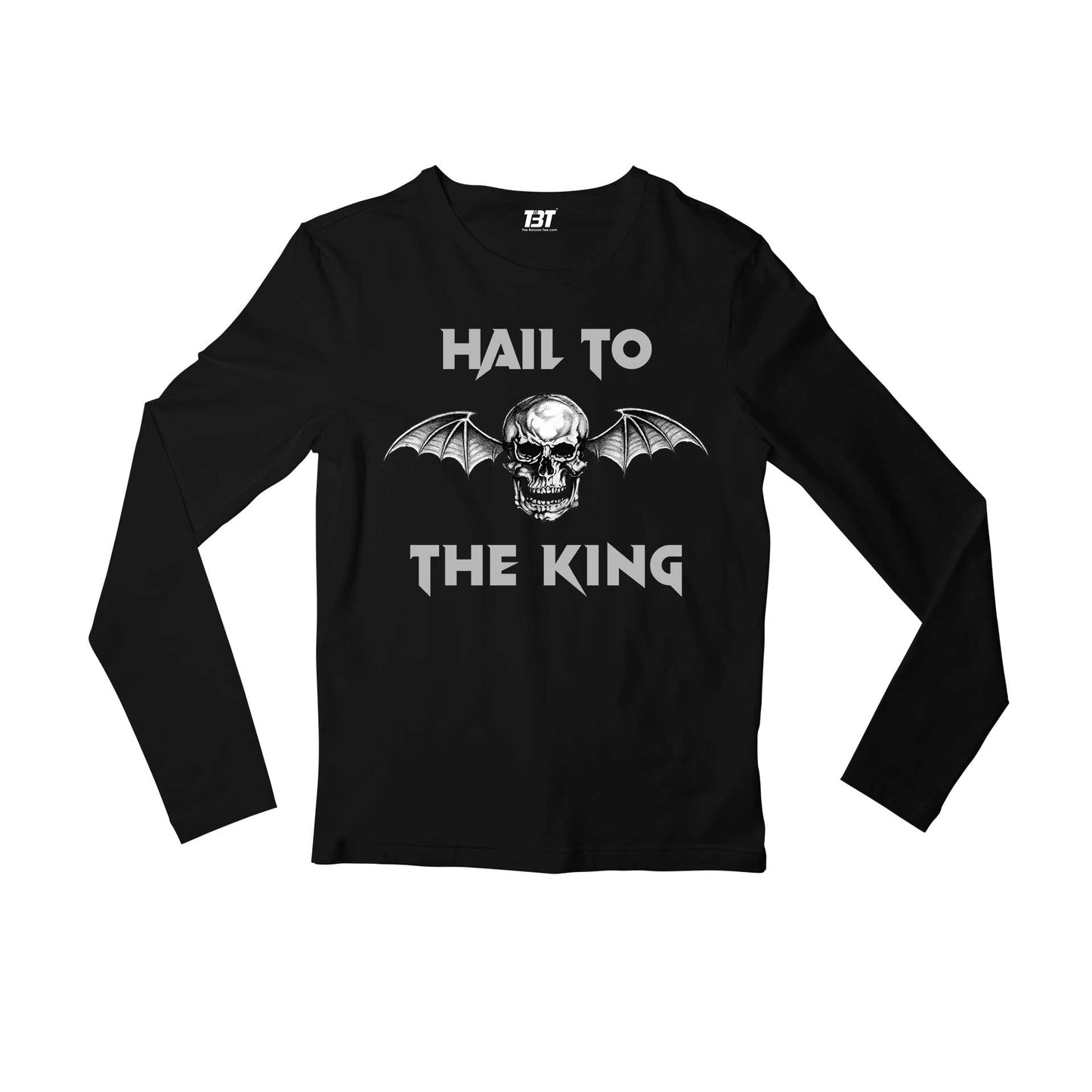 avenged sevenfold hail to the king full sleeves long sleeves music band buy online india the banyan tee tbt men women girls boys unisex black