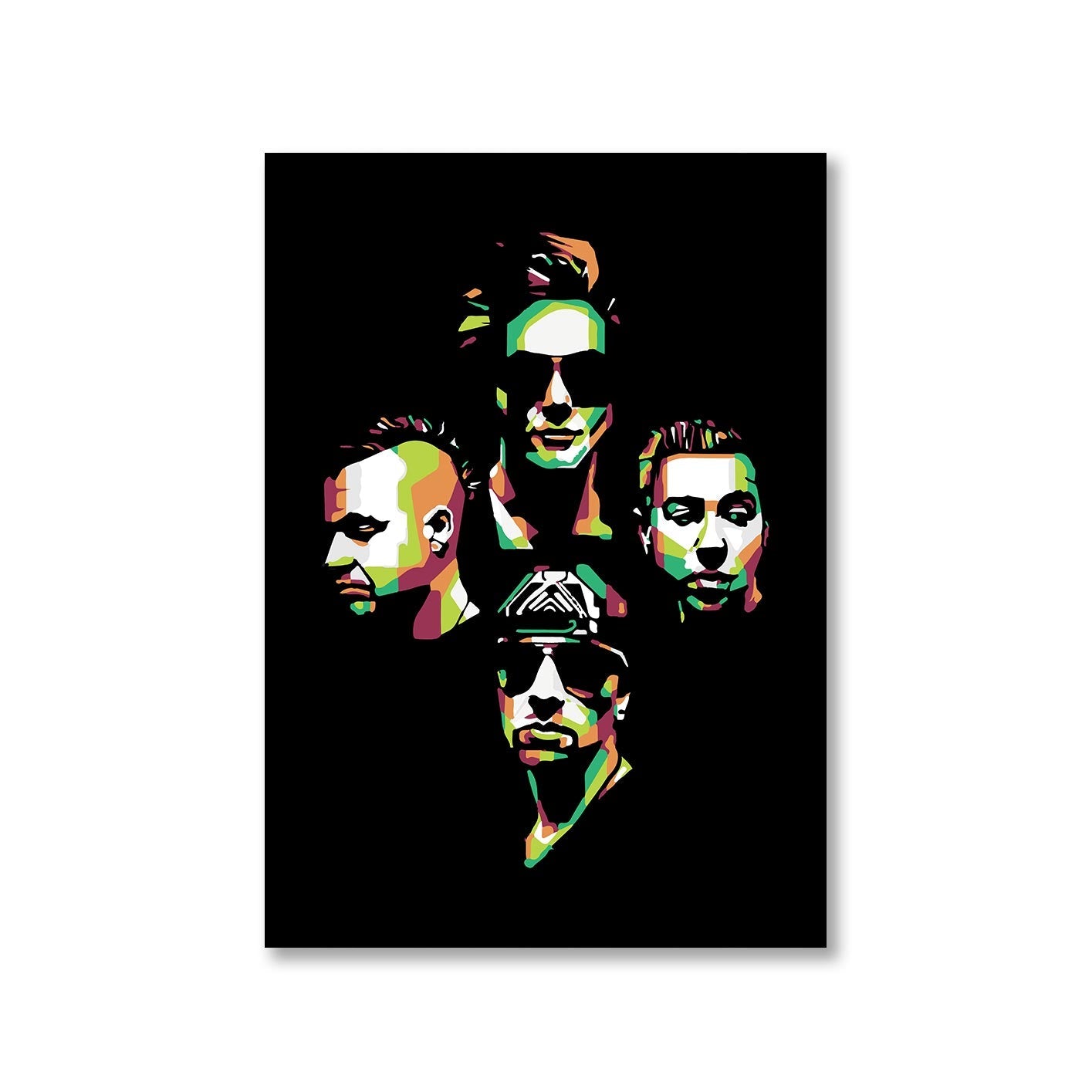avenged sevenfold pop art poster wall art buy online india the banyan tee tbt a4