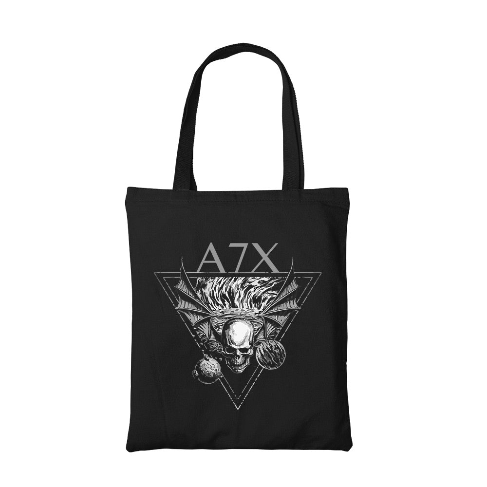 avenged sevenfold a7x tote bag hand printed cotton women men unisex