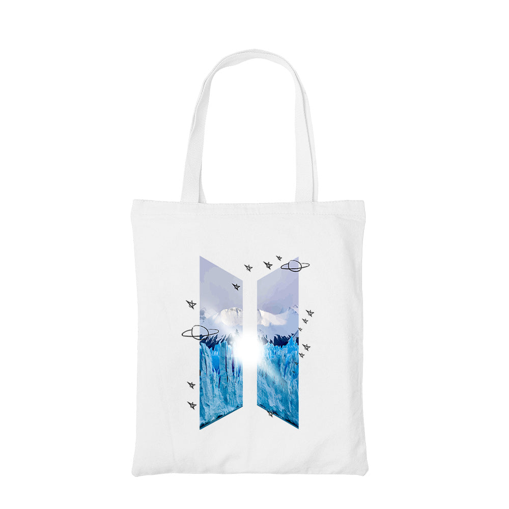 bts k pop spirit tote bag hand printed cotton women men unisex