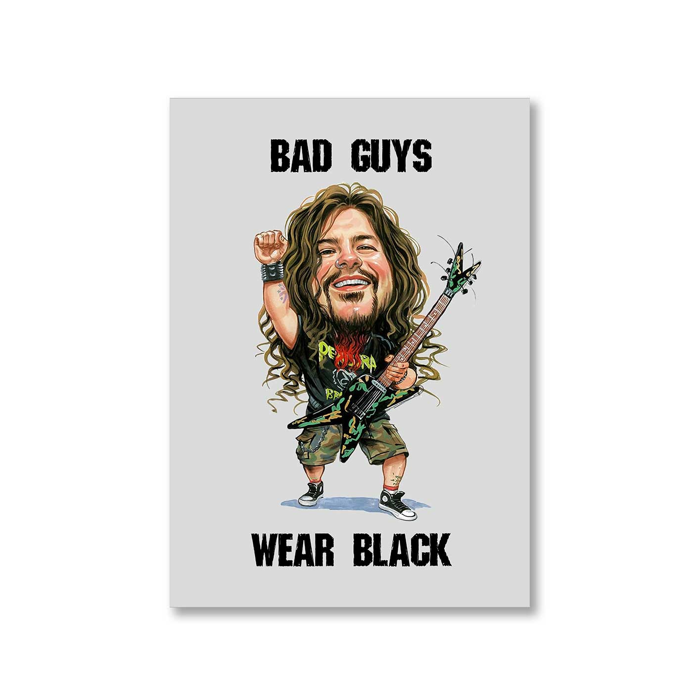 pantera bad guys wear black poster wall art buy online india the banyan tee tbt a4