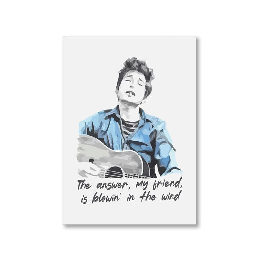 bob dylan blowin' in the wind poster wall art buy online india the banyan tee tbt a4