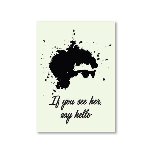 bob dylan if you see her, say hello poster wall art buy online india the banyan tee tbt a4