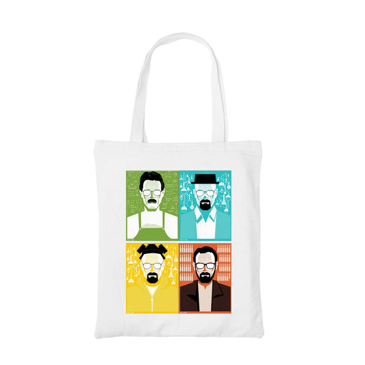 breaking bad walters phases tote bag hand printed cotton women men unisex