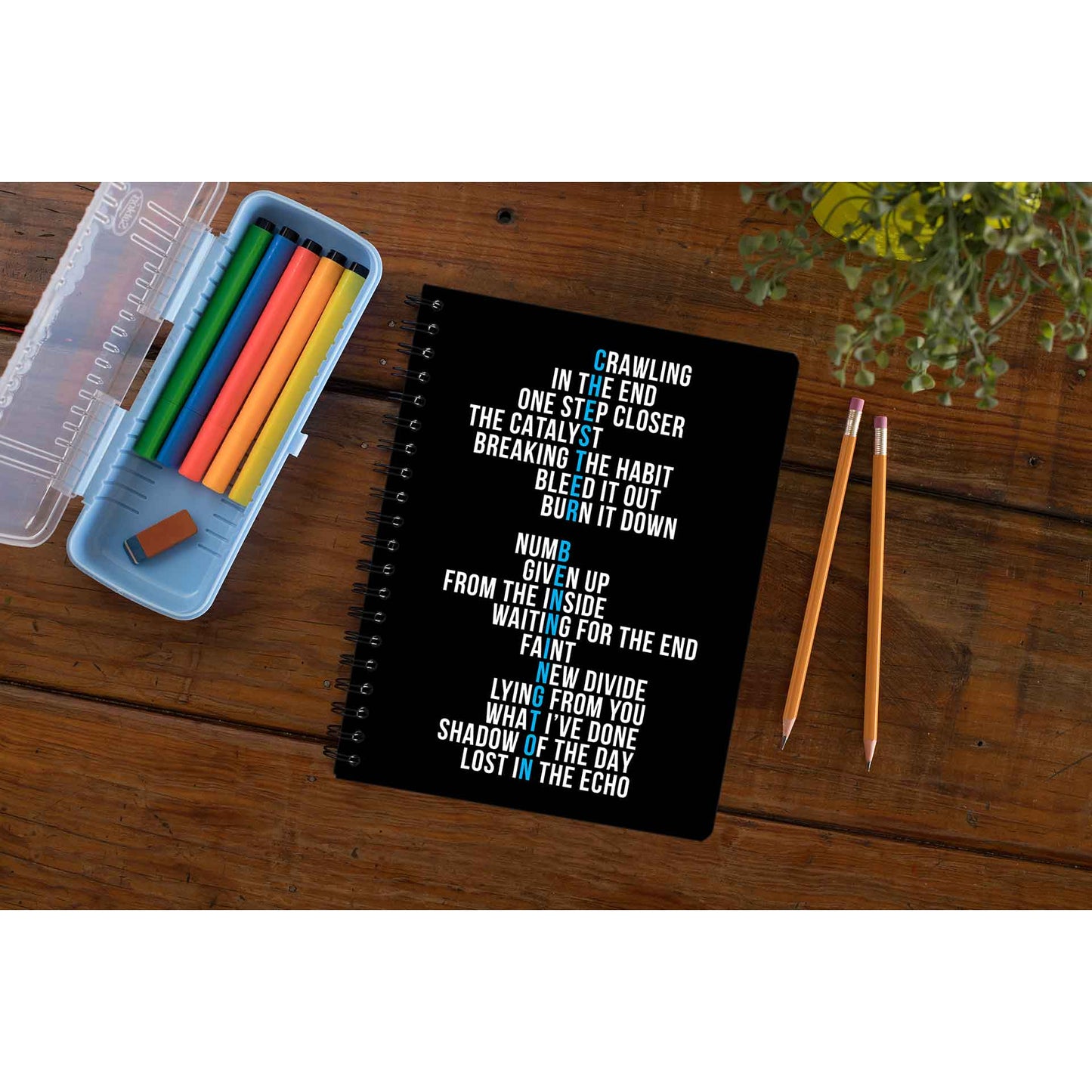 linkin park chester notebook notepad diary buy online india the banyan tee tbt unruled
