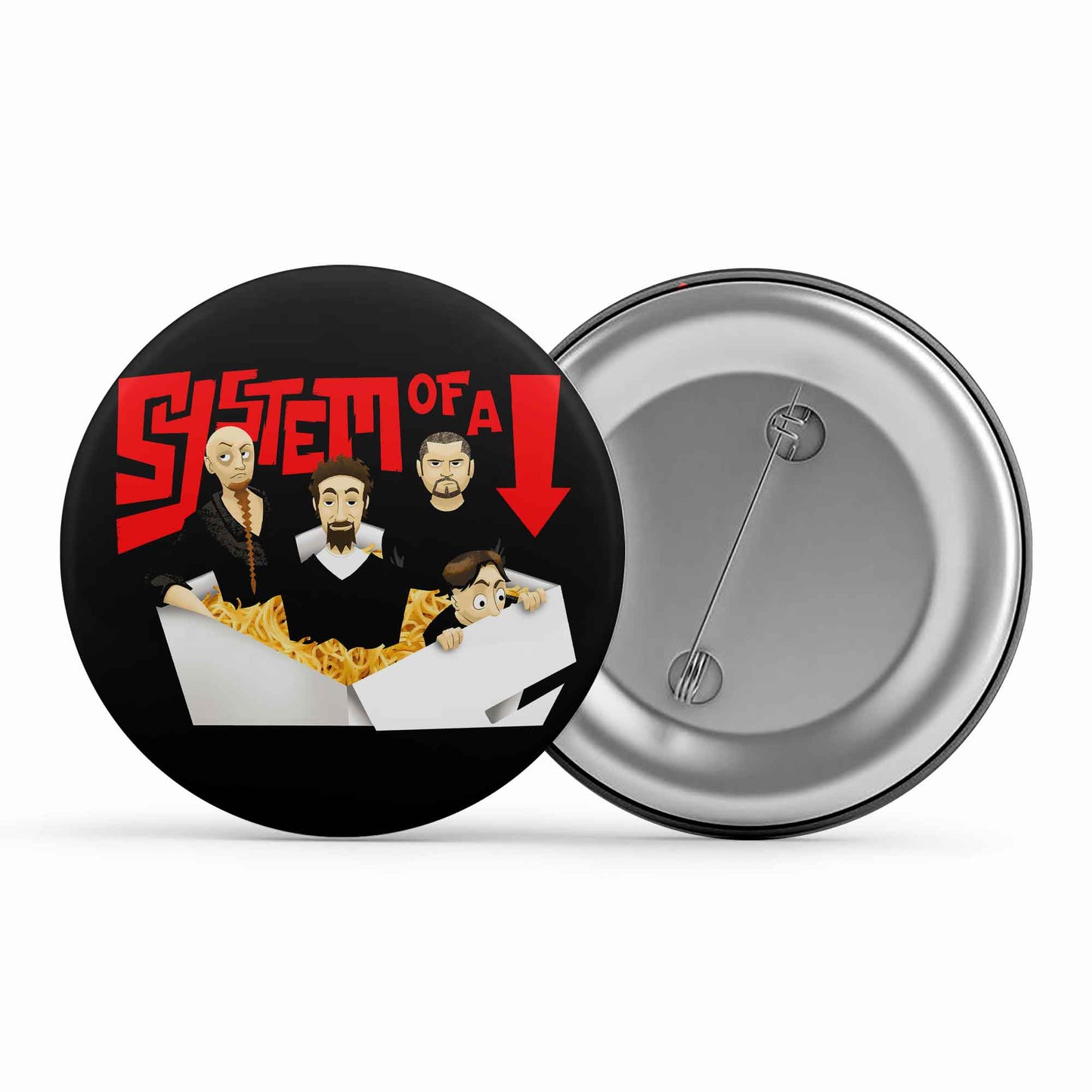 system of a down chopsuey cartoon badge pin button music band buy online india the banyan tee tbt men women girls boys unisex