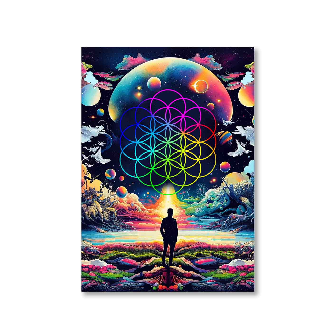coldplay ethereal skies poster wall art buy online india the banyan tee tbt a4