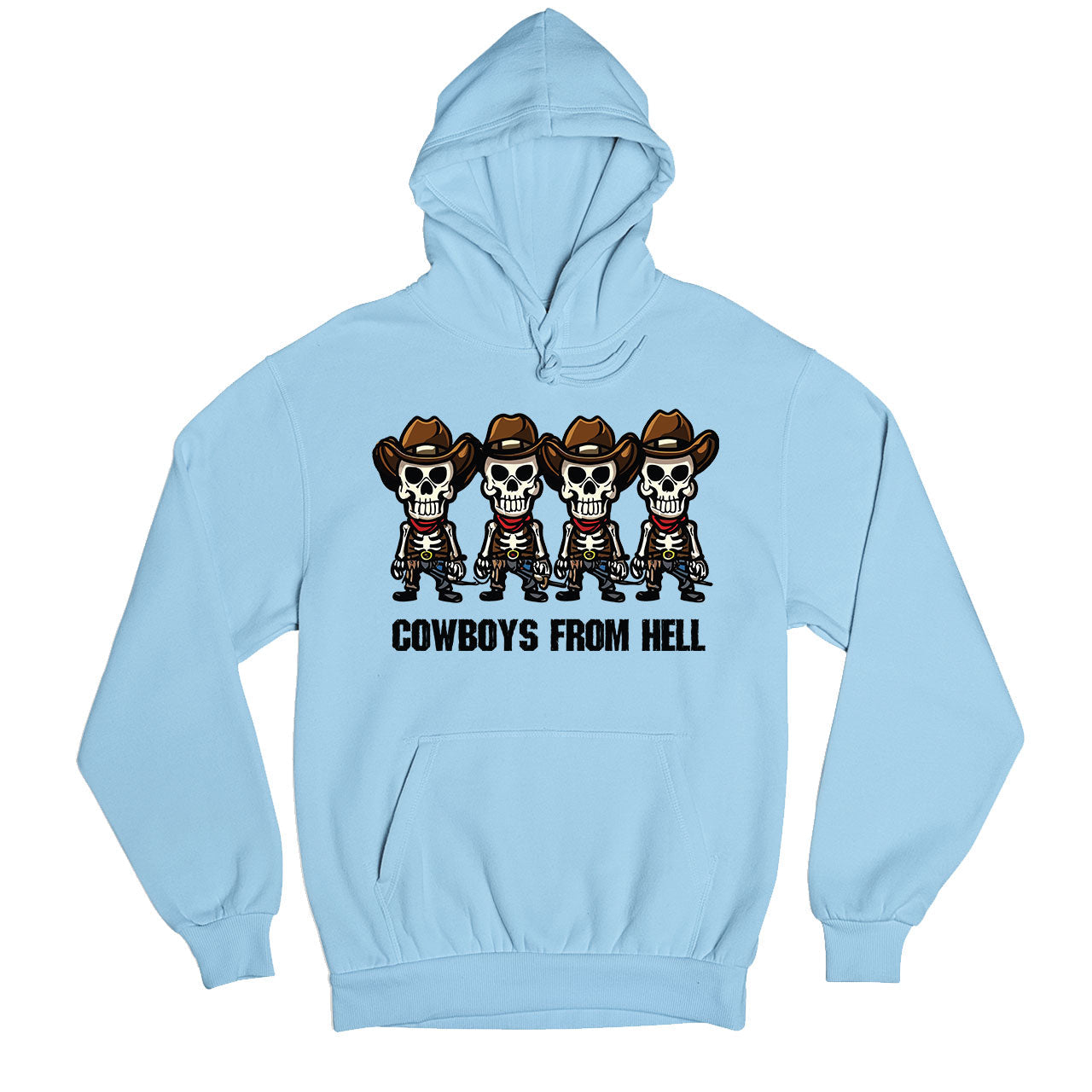 pantera cowboys from hell toon hoodie hooded sweatshirt winterwear music band buy online india the banyan tee tbt men women girls boys unisex baby blue