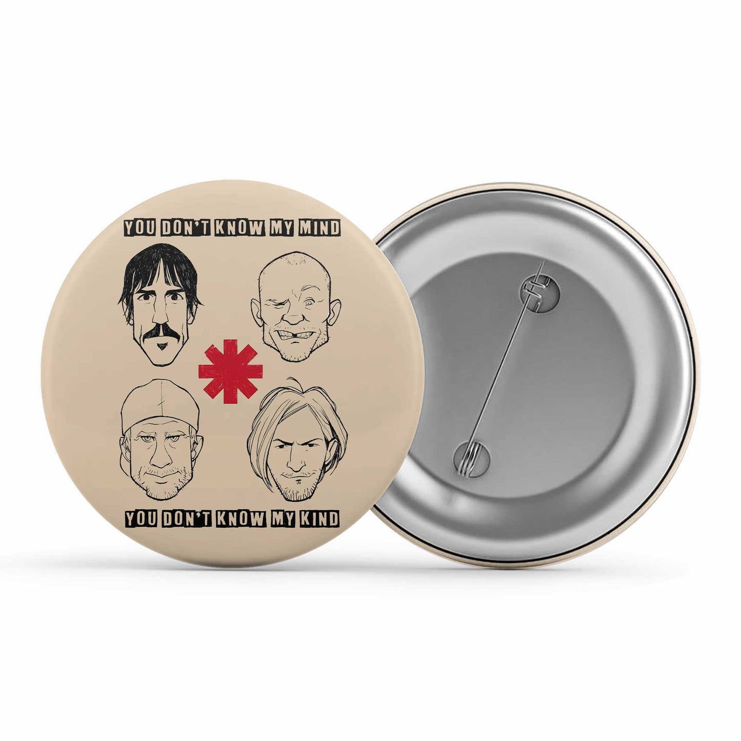 red hot chili peppers dark necessities badge pin button music band buy online india the banyan tee tbt men women girls boys unisex