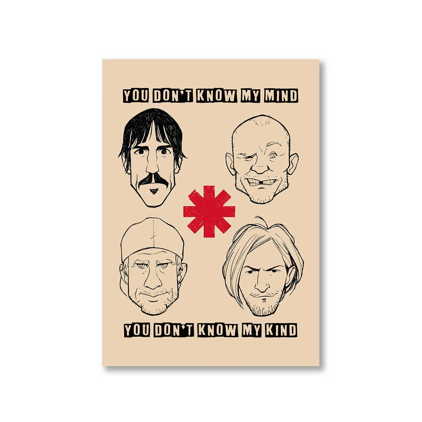 red hot chili peppers dark necessities poster wall art buy online india the banyan tee tbt a4