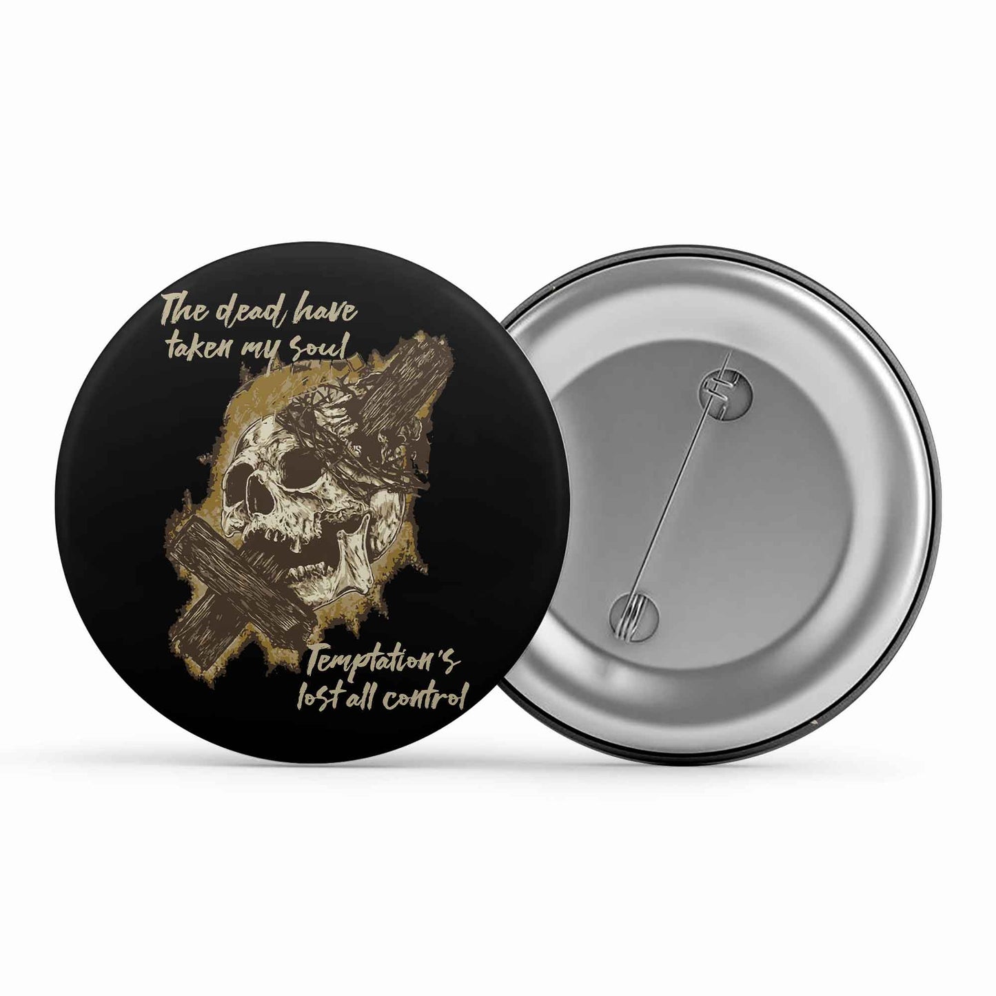 slayer dead skin mask badge pin button music band buy online india the banyan tee tbt men women girls boys unisex