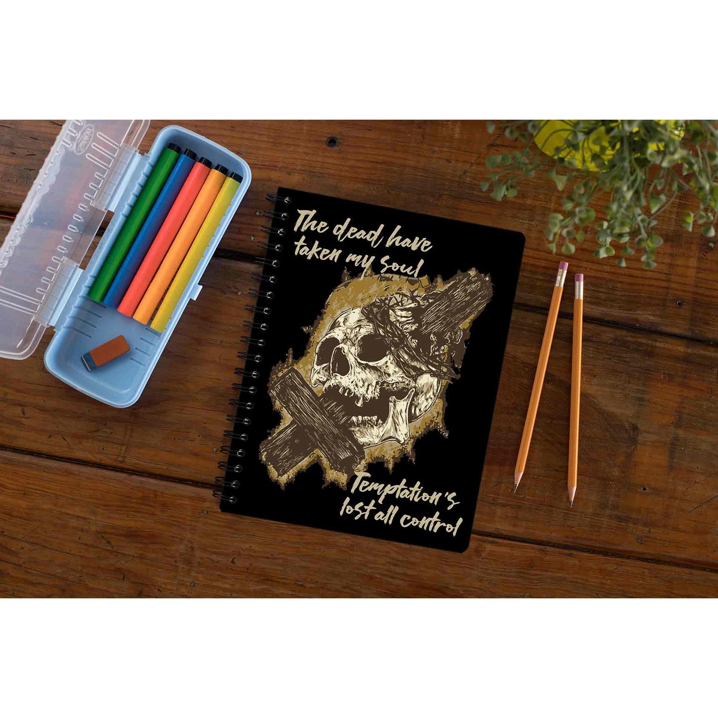 slayer dead skin mask notebook notepad diary buy online india the banyan tee tbt unruled