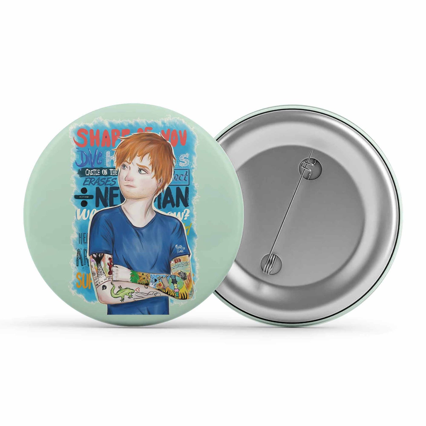 ed sheeran teddy badge pin button music band buy online india the banyan tee tbt men women girls boys unisex