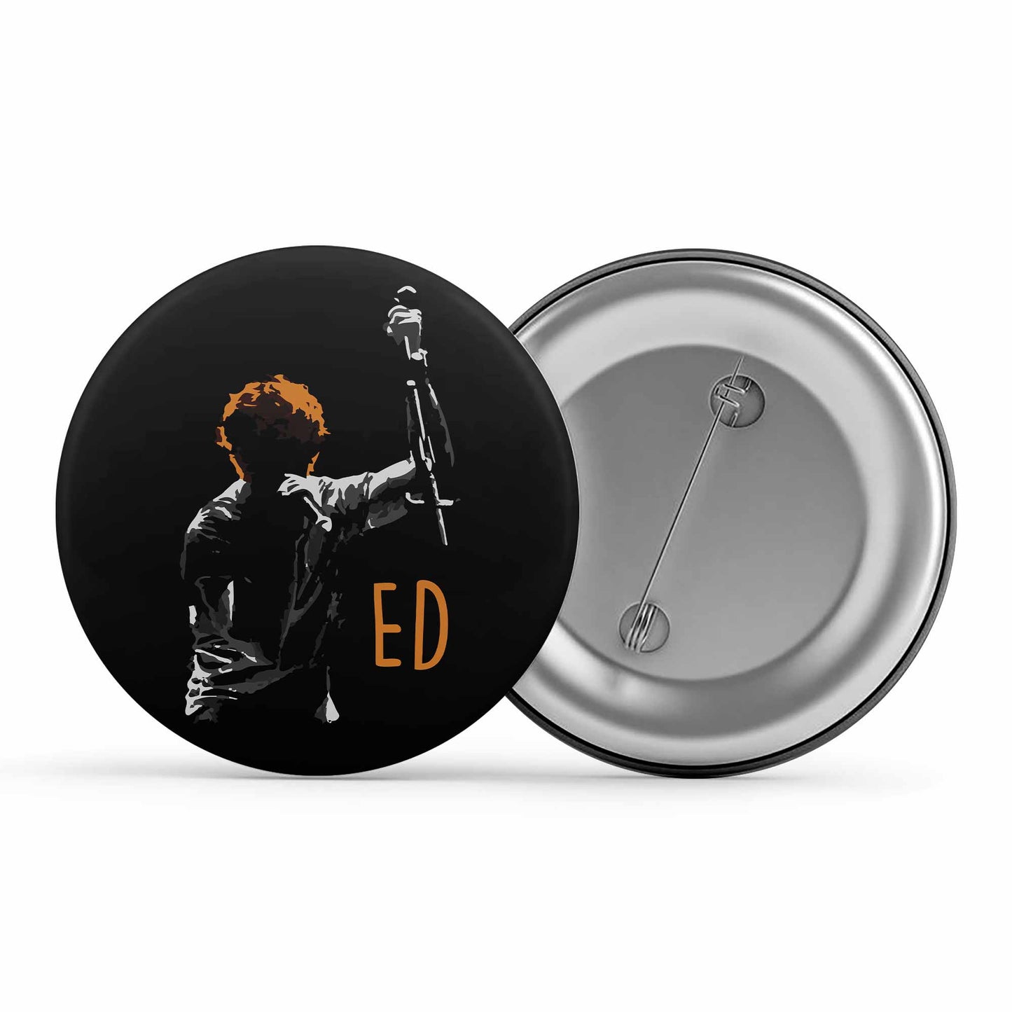 ed sheeran ed silhouette badge pin button music band buy online india the banyan tee tbt men women girls boys unisex