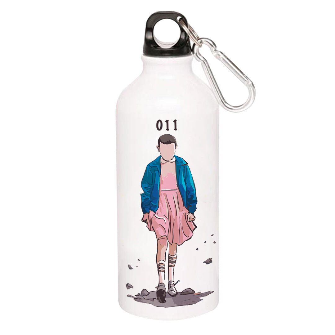 stranger things eleven sipper steel water bottle flask gym shaker tv & movies buy online india the banyan tee tbt men women girls boys unisex stranger things eleven demogorgon shadow monster dustin quote vector art clothing accessories merchandise