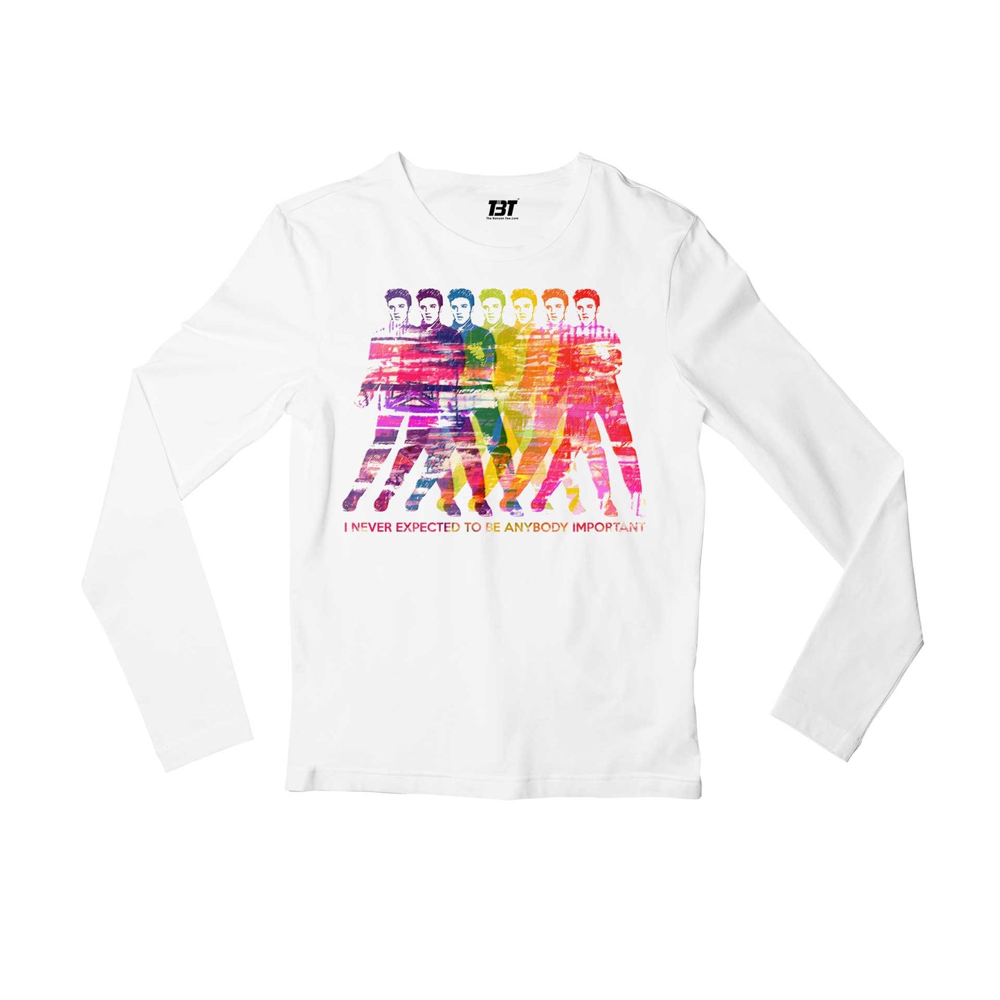 elvis presley i never expected to be anybody important full sleeves long sleeves music band buy online india the banyan tee tbt men women girls boys unisex white