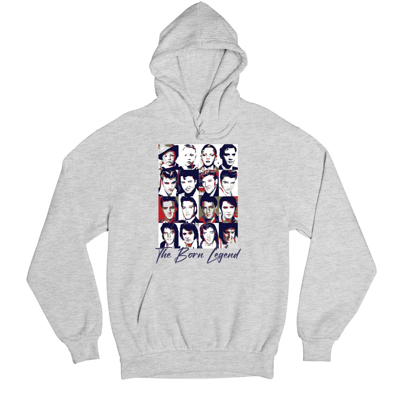 elvis presley the born legend hoodie hooded sweatshirt winterwear music band buy online india the banyan tee tbt men women girls boys unisex gray