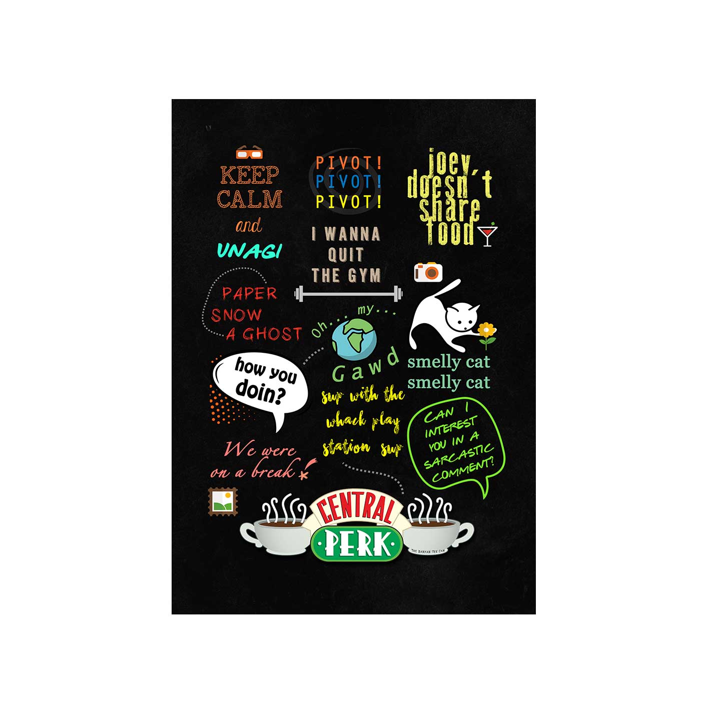 Friends Poster - Doodle The Banyan Tee TBT