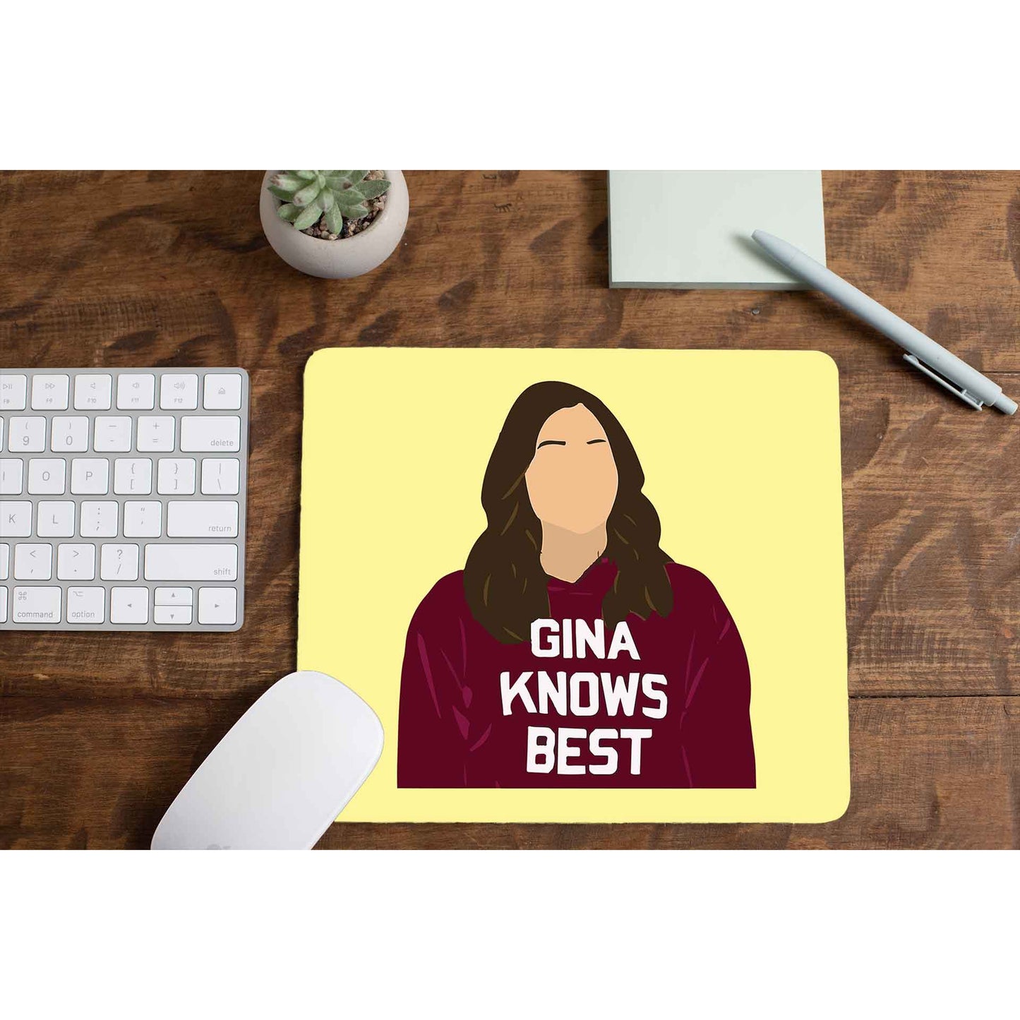brooklyn nine-nine gina knows best mousepad logitech large anime buy online india the banyan tee tbt men women girls boys unisex detective jake peralta terry charles boyle gina linetti andy samberg merchandise clothing acceessories