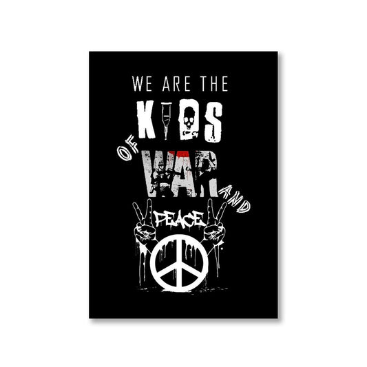 green day kids of war and peace poster wall art buy online india the banyan tee tbt a4