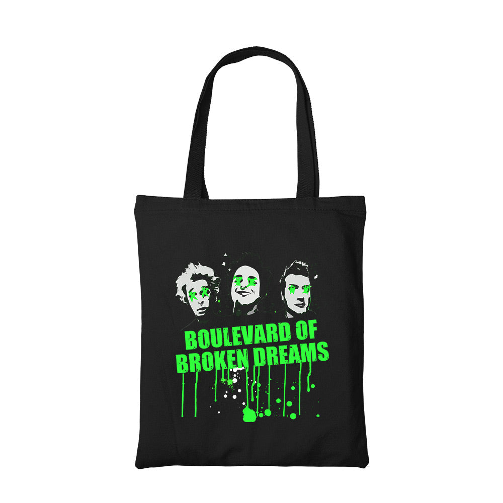 green day boulevard of broken dreams tote bag hand printed cotton women men unisex