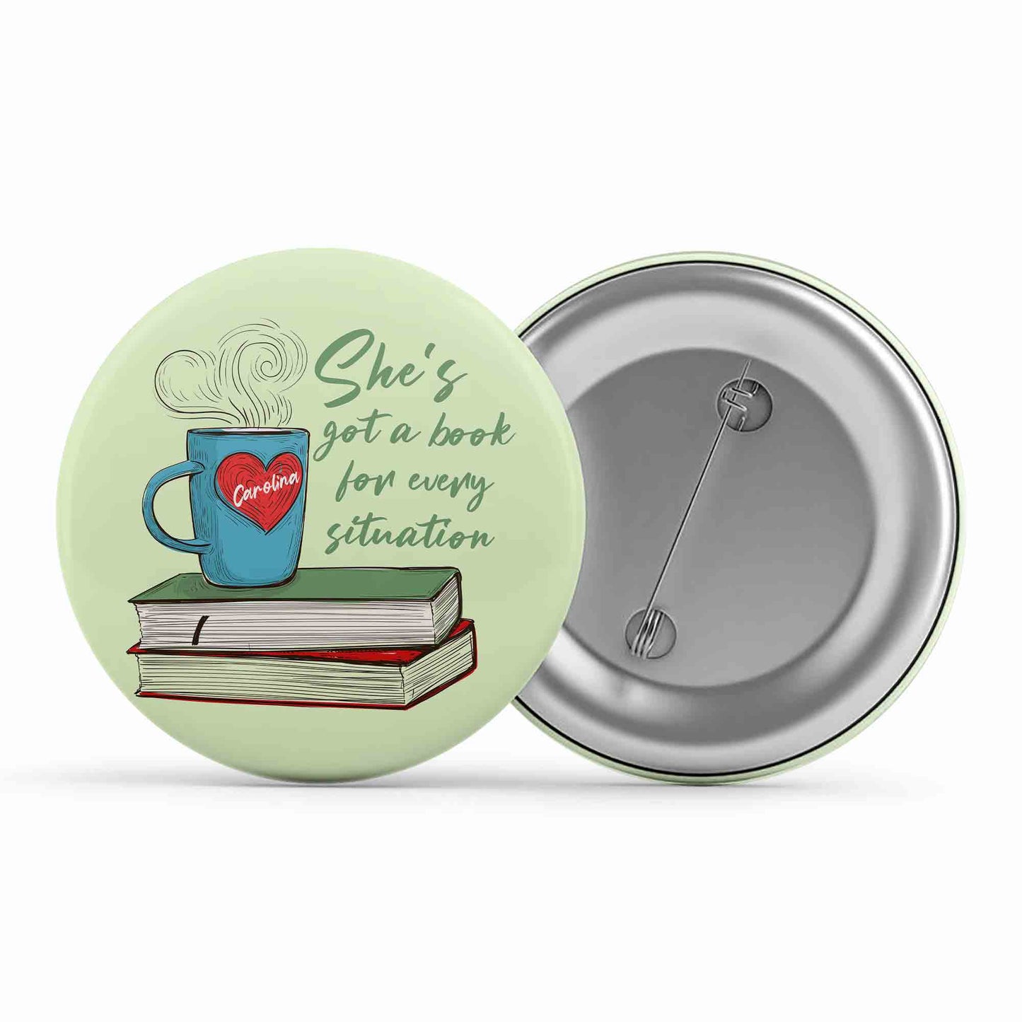 harry styles carolina badge pin button music band buy online india the banyan tee tbt men women girls boys unisex - she's got a book for every situation