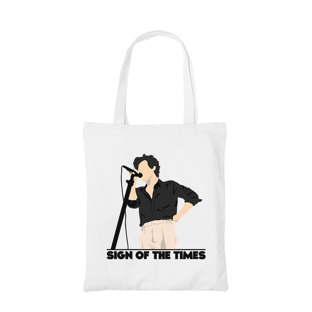 harry styles sign of the times tote bag hand printed cotton women men unisex