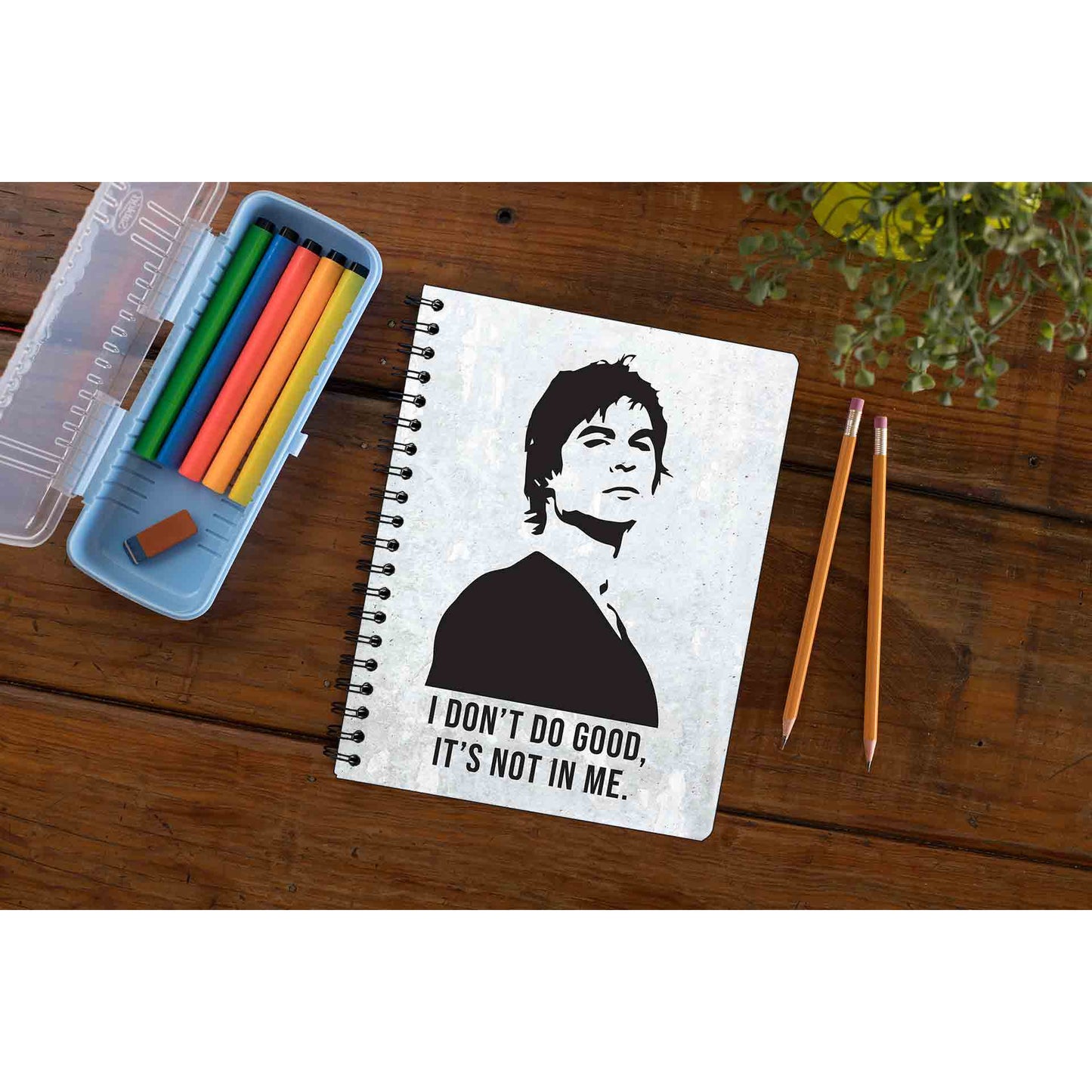 the vampire diaries i don't do good notebook notepad diary buy online india the banyan tee tbt unruled tvd stefan elena damon caroline katherine tyler bonnie